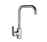 Lavello da Cucina Quadrato con Nucleo in Rame Miscelatore in Ottone Rubinetto per Bagno Lavabo monoforo Rubinetto per Acqua Calda Fredda Rubinetto per Acqua monocomando Finitura cromata Spruzzatore
