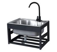 Lavello da esterno con montaggio a parete, lavello lavoro, lavelli di servizio acqua fredda e(53x38cm)