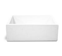 Lavello da Giardino Senza Rubinetto in Cemento Granulato di Marmo Madrid Bianco