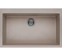 Lavello da Incasso 1 vasca 79x50 cm Tortora 43 QUADRA 130 Elleci LGQ13043