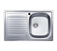 Lavello da incasso 1 vasca dx 79 cm inox Inox