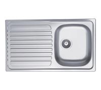 Lavello da incasso 1 vasca dx 86 cm inox Inox