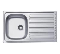 Lavello da incasso 1 vasca sx 86 cm inox Inox