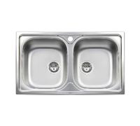 Apell Lavello da incasso S_0322_140-1802 Acciaio Inox 2 vasche 86 cm