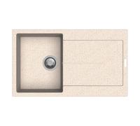 Lavello da incasso in quarzo 1 vasca 86x50 cm avena