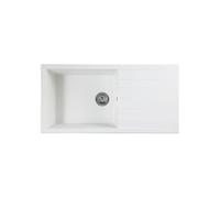 Lavello da incasso STRADOUR CUBE, in SMC WHITE UNI - 17, 1 vasca, dimensioni 100 * 50 cm, scarico manuale