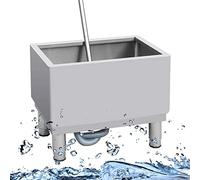 Lavello di servizio indipendente, lavelli per rifiuti, lavello per mocio in acciaio inossidabile, stazione di lavaggio indipendente, lavabo per mocio con supporto regolabile per cucina/ristorazione