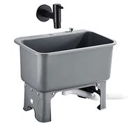 Lavello di servizio resistente per bagno, lavanderia, garage, vasca per mocio e scarico WC esterno per approfondimento di negozi, seminterrati, bar