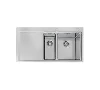Lavello Doppia Vasca Foster Rettangolare 100 cm Master 1251 051 Acciaio