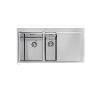Lavello Doppia Vasca Foster Rettangolare 100 cm Master 1251 052 Acciaio