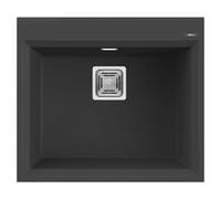 Lavello Elleci Incasso Cucina 1 Vasca 57x50 Karisma 105 Nero LGK10540