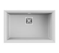 Lavello Elleci Incasso 1 vasca 69x43,8 Karisma 120 Sottotop Granitek Bianco LGK12068BSO