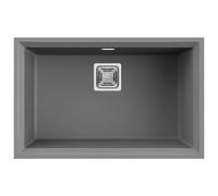 Lavello Elleci Incasso 1 vasca 69x43,8 Karisma 120 Sottotop Metaltek Grigio Titanium LMK12073BSO