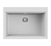 Lavello Elleci Incasso Cucina Karisma 1 Vasca LGK12068 70x50 Bianco