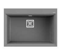 Lavello Elleci Incasso Cucina 1 Vasca 70x50 Karisma 120 Grigio Titanium LMK12073