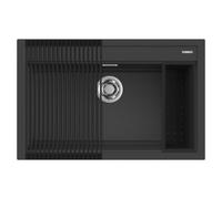 Lavello Elleci Incasso Cucina 1 Vasca 79x51 Best 130 Antracite LGB13059K2