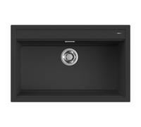 Lavello Elleci Incasso Cucina 1 Vasca 79x51 Best 130 Nero LGB13040