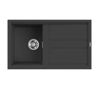 Lavello Elleci Incasso Cucina Best 1 Vasca LGB40059NA 86x51 Antracite