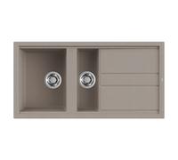 Lavello Elleci Incasso Cucina Best 1 Vasca ½ LGB47543NA 100x51 Tortora