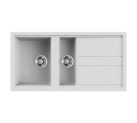 Lavello Elleci Incasso Cucina Best 1 Vasca ½ LGB47568NA 100x51 Bianco Titano