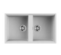 Lavello Elleci Incasso Cucina Best 2 Vasche LGB45068BSONA 83x48 Bianco