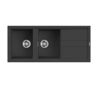 Lavello Elleci Incasso Cucina Best 2 Vasche LGB50059NA 116x51 Antracite