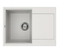 Lavello Elleci Incasso Cucina Easy 1 Vasca LGY13568NA 68x50 Bianco Titano
