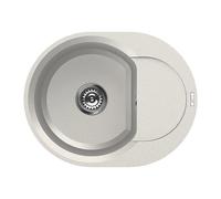 Lavello Elleci Incasso Cucina Easy 1 Vasca LGYR6068NA 60x47 Bianco Titano