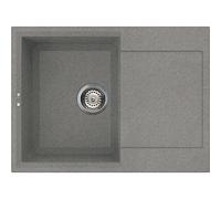 Lavello Elleci Incasso Cucina Easy 1 Vasca LMY13573NA 68x50 Titanium
