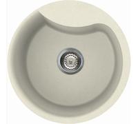 Lavello Elleci Incasso Cucina Ego 1 Vasca LGEROU62NA Ø 48,5 Bianco Antico