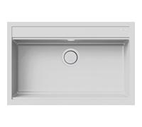 ELLECI LGB13068 Best 130 - Lavello da cucina con 1 Vasca, 79 x 51 cm, Bianco