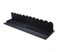 Lavello extra lungo in silicone per paraspruzzi da 67 cm, con ventose, tappetino di drenaggio flessibile per rubinetto della cucina, barriera impermeabile per protezione del piano di lavoro, grigio