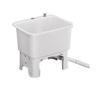 Lavello For Mocio Commerciale, Vasca For La Pulizia Del Pavimento In Plastica, Lavello Indipendente Nero Adatto For Ristoranti, Uffici,Ambienti Esterni E Interni(White,S)