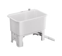 Lavello For Mocio Commerciale, Vasca For La Pulizia Del Pavimento In Plastica, Lavello Indipendente Nero Adatto For Ristoranti, Uffici,Ambienti Esterni E Interni(White,L)