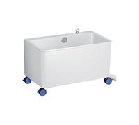 Lavello For Mocio In Plastica Commerciale, Lavello Da Pavimento Profondo E Di Grande Capacità,Adatto For Cucine/ristoranti/spazi Commerciali(White,L)