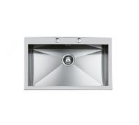 Foster Lavello una vasca 1219 050 finitura acciaio inox da 84x51 cm