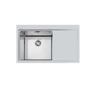 Foster 1250 052 1250052 Lavello incasso filotop cm. 86 - acciaio spazzolato 1 vasca a sinistra