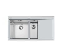 FOSTER 1251052 LAVELLO INOX 2 VASCHE MASTER SX FILO TOP 100 CM