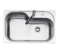 Foster Lavello a una vasca 1579 660 finitura acciaio inox da 79x50 cm