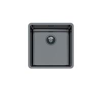 Foster Lavello a una vasca 2156 856 finitura acciaio PVD gun metal da 44x44 cm