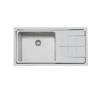 Foster 2263 052 2263052 Lavello incasso semifilo cm. 98 - acciaio spazzolato 1 vasca a sinistra