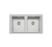 Foster 2283 050 2283050 Lavello incasso semifilo cm. 87 - acciaio spazzolato 2 vasche