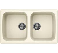 Elleci Master 450 LGM45062 - Lavello due vasche in Granitek (G62 Bianco Antico)