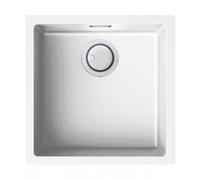 ELLECI Lavello Cucina 1 Vasca da Incasso Larghezza 45 cm materiale Keratek colore Bianco K96 - LKZ10296 Zen 102