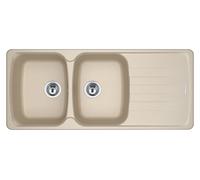 Lavello FRANKE incasso 2 vasche con gocciolatoio Reversibile Anthea Avena AZG621