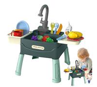 Lavello Giocattolo - Lavello Da Cucina Giocattolo Con Acqua Corrente | Fai Finta Di Gioco Di Gioco Sink | Giocattoli Per Lavastoviglie Elettriche | Ciclo D'acqua Automatico | Kids Play House Finta Il