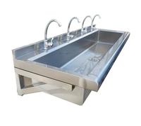 Lavello in acciaio inossidabile per montaggio a parete, stazione commerciale resistente di lavaggio delle mani per uso all'aperto della scuola del ristorante