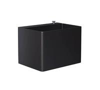 Lavello in acciaio inox con QuickDrain versatile per interni ed esterni in lavanderia Gas s - Nero (60 x 30 x 40 cm)