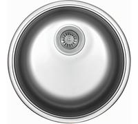 LAVELLO IN ACCIAIO INOX DA INCASSO TONDO SIFONE E TAPPO DIAMETRO 43,5 CM - MABEL