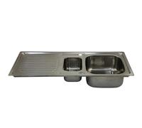 Lavello in acciaio inox di KuKoo con kit di scarico incluso: robusto, elegante e